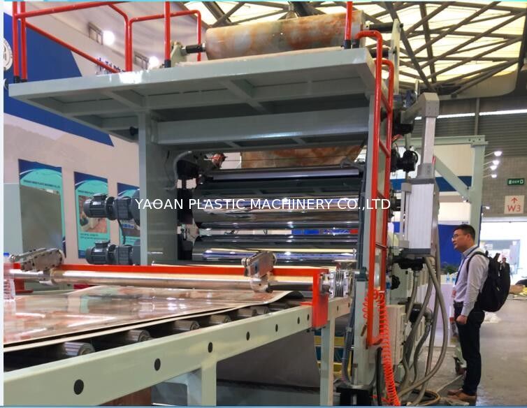 Double Screw Plastic Profile Extrusion Machine For PVC Artificial Marble Sheet
